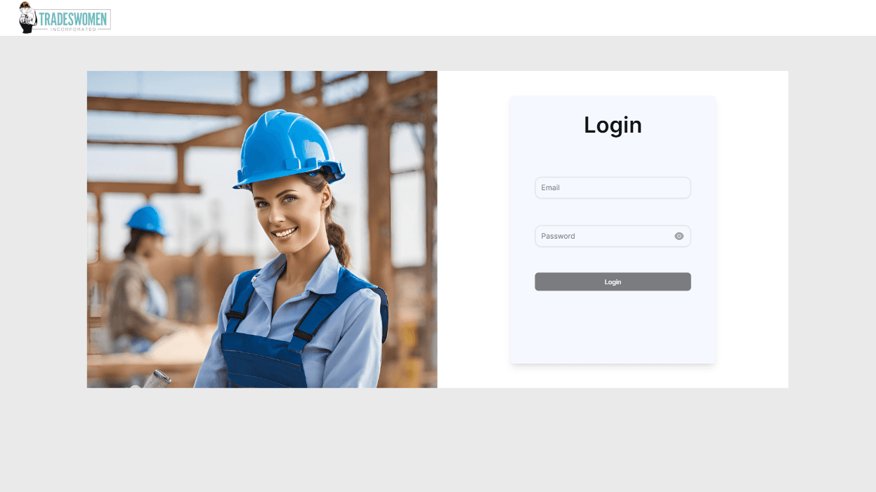 A screenshot from the Trades Women site